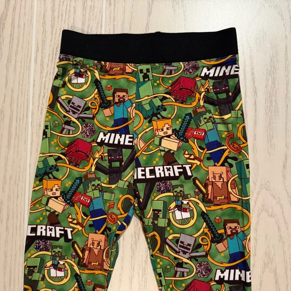 B &‎ A Mini’s Boutique Boys 4T Bamboo Minecraft 2pc Pajama Set Soft Stretch NEW